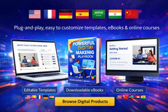 Multilingual Online Course Website Template (English Edition)